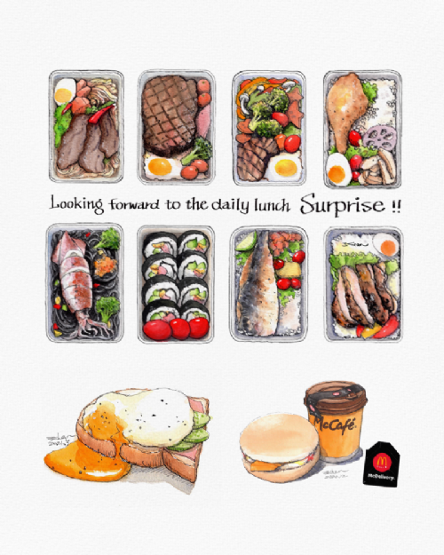 【線上課程預購】手帳插畫-美食篇｜5單元